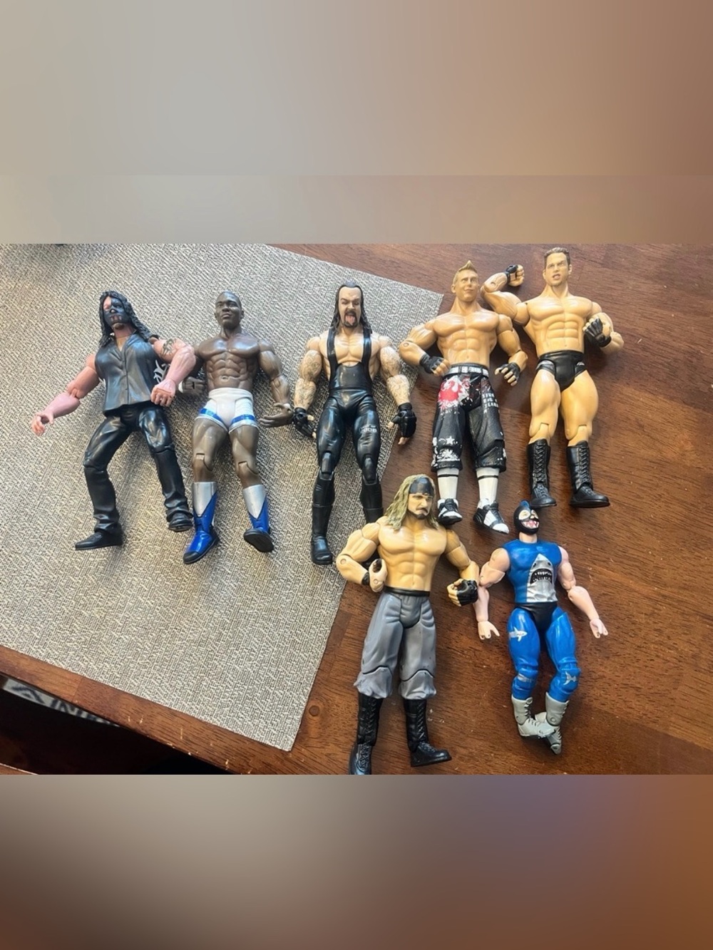 Lot of wrestling action figures..